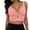 X1 Light Pink, variant on Women's Push Up V Neck Bikini Tops Criss Cross Back Padded Bathing Suit Top Only