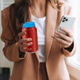 thumbnail image 6 of Plastic Soda Can Cover Lids, Reusable Silicone Soda Can Lids Beer Can Covers Pop Can Covers, Durable Can Stopper and Protector for Soda, Beer, Beverage, Juice, Coke, 1Pc, BPA Free(Blue,2.4x2.4"), 6 of 8