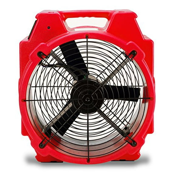 B-Air Ventilador axial polar de 1/4 HP Mover aire de alta velocidad para restauración de daños por agua, circulación de aire, secado, 3300 CFM, capaz de cadena tipo margarita, apilable, BA-PB-X24