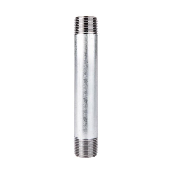 Boquilla STZ INDUSTRIES de acero galvanizado de 1/4 pulgadas MPT x 15 cm de largo