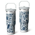 thumbnail image 2 of 1pc 30oz Tumbler with Straw & Handle - Insulated Stainless Steel Cup | Holiday Gift for Man Women (Christmas, Valentine's, Birthday), 2 of 7