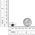 thumbnail image 5 of Gem Stone King 925 Silver and 10K Rose Gold Diamond Engagement Ring 1.30 Ct Round Green Mystic Topaz (Size 7), 5 of 6