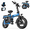 T12-Blue Standard, variant on Folding Ebike for Adults, 14" Compact Portable Electric Bike with 500W Motor, 48V 13Ah Battery, 20 MPH, 50 Mi Range, 6-Point Suspension, Two Seats, Class2 UL2849 Certified