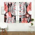 thumbnail image 2 of MKHERT Beautiful Tiger And Foxe Window Curtains Kitchen Curtain Room Bedroom Drapes Curtains 26x39 inch, 2 Piece, 2 of 3
