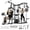 Smith Machine-Black, variant on Mikolo Smith Machine Power Cage, Multi-Function Home Gym System with Cable Crossover, 121LB Weight Stack