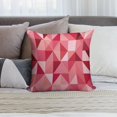 thumbnail image 6 of Red Pink Modern Art Geometric Pillow Covers,Red Pink Modern Art Geometric Throw Pillow Covers 18"×18" ,Living Room Sofa Couch Pillow Covers,Decorative Pillow Covers, 6 of 7