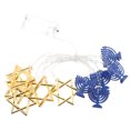 thumbnail image 4 of Hanukkah Star String Light Battery Fairy Light Hanukkah Decoración de la fiesta, 4 of 8