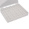 thumbnail image 4 of Contenedor De Almacenamiento Caja de almacenamiento de hilo de bobinas de máquina de coser de plástico con 25 bobinas individuales Wdftyju Libre de BPA, 4 of 6