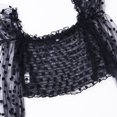 thumbnail image 2 of xiaxaixu T-Shirt Mode pour Femmes, Blouse à Manches Longues, Crop Top Transparent, 2 of 6