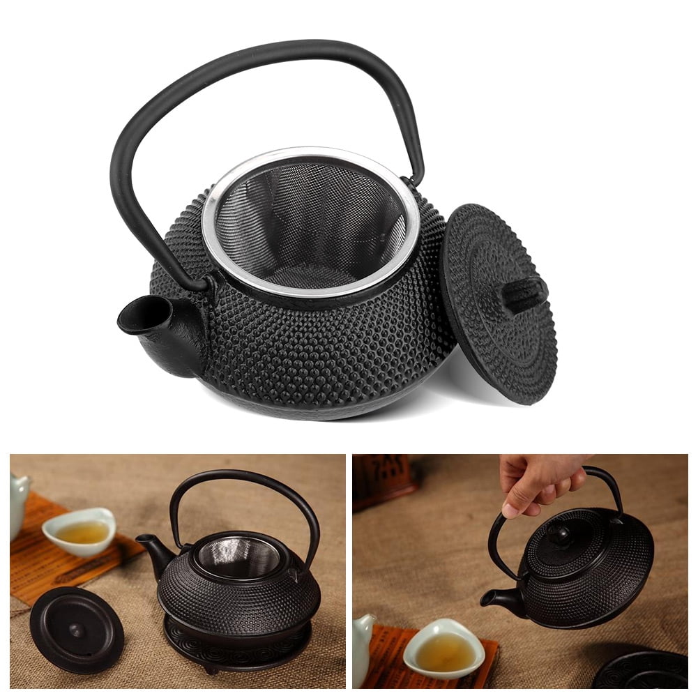 LHCER Classic Iron Teapot Kettle,800ml Japanese Style Cast Iron Kettle