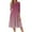 #179 Light pink, variant on Petite Women Dresses Spring Summer 3/4 Sleeve Vacation Boho Floral Casual Sundress A-Line Holiday Midi Dress Crew Neck Flowy Swing Wedding Guest Dresses with Pockets Army Green XL
