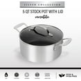 thumbnail image 3 of Granitestone 5 Quart Stock Pot Nonstick Coating hard anodized Pasta Pot Stock Pot Non Stick with Tempered Glass Lid, Dishwasher & Oven Induction Safe, 3 of 7