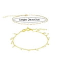 thumbnail image 2 of Gold Beaded Chain Bracelets Set for Women 22K Real Gold Plated Dainty Thin Gold Chain Link Bracelet Stack Adjustable Gold Bracelets Jewelry for Women Trendy - Style 5, 2 of 5