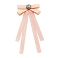 thumbnail image 2 of EHJRE Bow Tie for Women Pre Tied Bowtie Fashion Neck Tie Brooch Pin Ribbon Tie for School Uniform Wedding Costume Accessories Party Orange Pink, 2 of 9