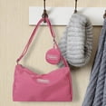 thumbnail image 3 of Bolso bandolera para mujer, portátil, elegante y ligero, tipo hobo. Rosa, 3 of 9