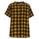 thumbnail image 5 of TaTaai Women's Summer Two Piece Outfit Plaid V-Neck Short Sleeve Button Blouse and Drawstring Waist Shorts Linen-Like Fabric Casual Matching Set Gift, 5 of 7