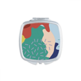 thumbnail image 1 of Color s Art Pattern Square Mirror Portable Compact Pocket Makeup Double Sided Glass, 1 of 3
