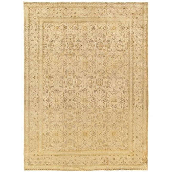 Pasargad Home Antique Azerbaijan Gold Lamb's Wool Area Rug 10' 3" X 13' 9"
