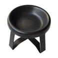 thumbnail image 1 of Cuenco para gatos con soporte, cuenco de cerámica para perros, para cachorros, gatitos, razas pequeñas y medianas Negro, 1 of 8