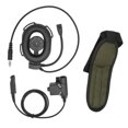 thumbnail image 1 of Auriculares unilaterales para casco, auriculares militares ajustables con U94 PTT para Baofeng UV9R UV9R PLUS UVXR BF9700 (negro), 1 of 9
