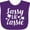 Purple, variant on Inktastic Saint Patrick's Day Sassy Lil' Lassie with Shamrocks Boys or Girls Baby Bib