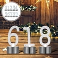 thumbnail image 4 of 10pcs Chic Number Candle Light Birthday Decorative Lights Smokeless Lamp, 4 of 7