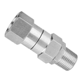 thumbnail image 3 of 10X High Pressure Washer Swivel Joint 3/8 Inch Pressure Washer Hose Fittings 360 Degree Rotation Connector Car Washing, 3 of 7