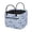 Blue Floral Horse, variant on Pzuqiu Cow Print Aztec Quilted Laundry Basket with Handles Foldable Large Capacity Heavy-Duty Fabric Storage Hamper for Bedroom Bathroom Dorm Nursery & Car Use 12"x11"x10"