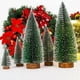 thumbnail image 2 of Pieces Small Decorative Christmas Tree Fake Pine DIY Mini Artificial Christmas Tree Santa Snow Home Decorations navidad, 2 of 5