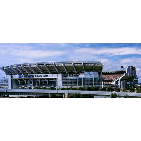 Football stadium in a city FirstEnergy Stadium Cleveland Ohio USA Canvas Art - Panoramic Images (6 x