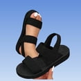thumbnail image 5 of Narveanno Womens Flat Sandals Arch Support Sandals Comfort Walking Summer Beach Shoes Black 6.5, 5 of 6