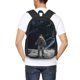 thumbnail image 4 of Disketp Astronaut Standing In The Moon Mochila Minimalista de Gran Capacidad, Mochila de Viaje para Escuela, Trabajo o Uso Diario, 4 of 6