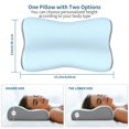 thumbnail image 3 of Almohada cervical Polovo de espuma viscoelástica con efecto refrescante y diseño ergonómico, 3 of 7