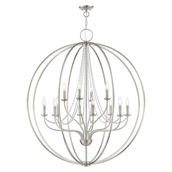 Livex Lighting - Arabella - 12 Light Grande Foyer Chandelier In Shabby Chic