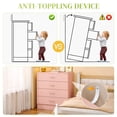 thumbnail image 6 of UBesGoo Pink Chest of Drawers Dresser Wood Organizer Cabinet, 4 Drawer Nightstand Side Table, Furniture for Bedroom, 6 of 18