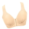 thumbnail image 4 of Sujetador Inalámbrico Transpirable Hebilla Frontal Correa Ancha Ropa Interior Delgada para Mujer Niña, Beige, 46/105 sidaley AP001203-12, 4 of 7