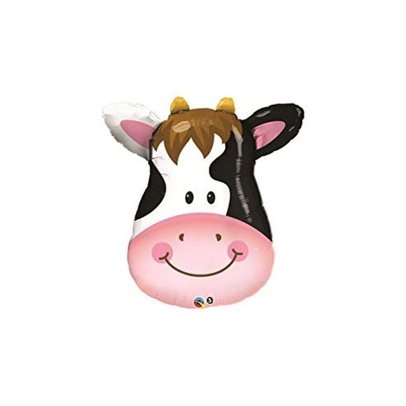 PIONEER BALLOON COMPANY 16455 Contented Cow Shape Balloon Pack, 32"