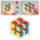 thumbnail image 3 of Rompecabezas Tangram de Montessori, juegos de entrenamiento cerebral, juguetes de educación temprana, tablero de rompecabezas para en Multicolor Hugo Rompecabezas de Tangram, 3 of 10