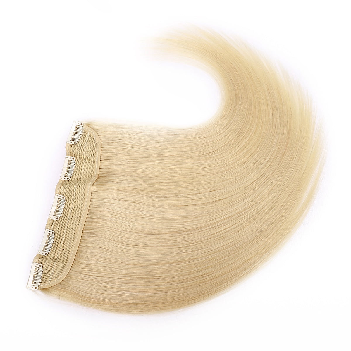 SEGO Clip in Hair Extensions Human Hair 3/4 Full Head 100% Real Remy Thick Hair Extensions Silky Straight Balayage Blonde Hair Pieces