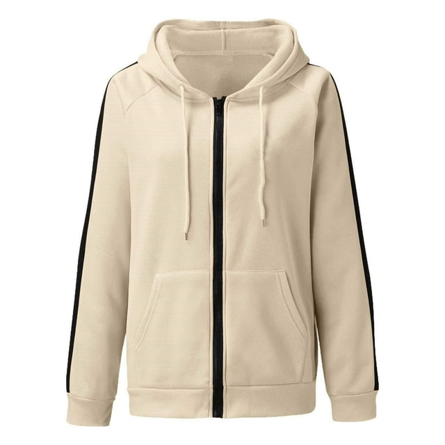 WEAIXIMIUNG Sweatshirts for Women Cancer Prevention Hooded Drawstring Pocket Jacket Sweatshirt