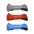thumbnail image 3 of 15M 6mm Winch Rope Trailer String Line Cable Synthetic Towing Rope With Hook Car Emergency String 7700lbs For ATV UTV Truck Boat ,Great Compatibility, 3 of 7