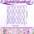 thumbnail image 2 of Evjurcn 24 Sheets Scrapbook Paper for Junk Journal Supplies, 11.8x11.8" Double Sided Aesthetic Craft Paper, 12 Designs, 2 of 7