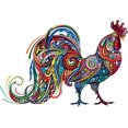 thumbnail image 1 of Wooden Jigsaw Puzzles Unique Beautiful Rooster Jigsaw Unique Shape Jigsaw Pieces9.3X6.9inch Best Gift for Adults and 12 Years Age up Kids, 1 of 2