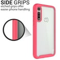 thumbnail image 3 of CoverON Motorola Moto G Fast Phone Case, Military Grade Full Body Rugged Slim Fit Clear Cover, Pink, 3 of 8