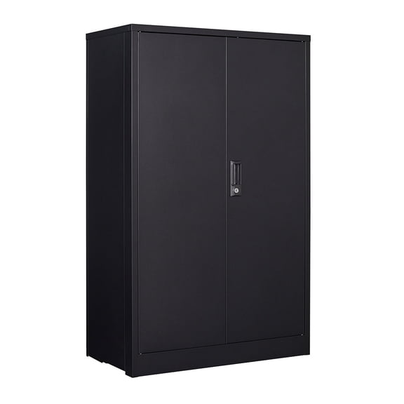 Metal Storage Cabinet with Locking Doors and Adjustable Shelf, Folding Filing Storage Cabinet, Folding Storage Locker Cabinet for Home Office, School, Garage