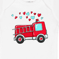 thumbnail image 4 of Inktastic Valentine Fire Truck with Hearts Boys or Girls Baby Bodysuit, 4 of 5