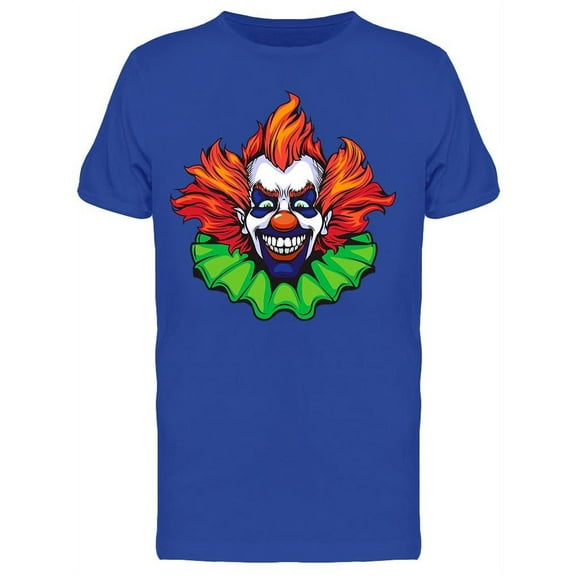 Evil Clown Design T-Shirt Men -Image by Shutterstock, Male Large
