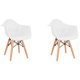 thumbnail image 1 of Set de dos sillas Eames con descansabrazo para Niños y Niñas (BLANCO), 1 of 4