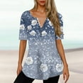 thumbnail image 2 of Nmnitkp Womens Tops Adorned With Lace Accents Paired With Short Sleeve Tops Perfect for Casual Tops for Women’s Everyday Chic Style Comfort Womens Blouses, 2 of 5