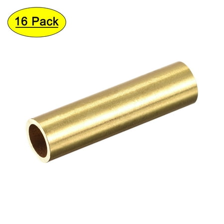 

Uxcell 8mm OD 1mm Wall Thickness 30mm Length Brass Tube for DIY 16 Pack